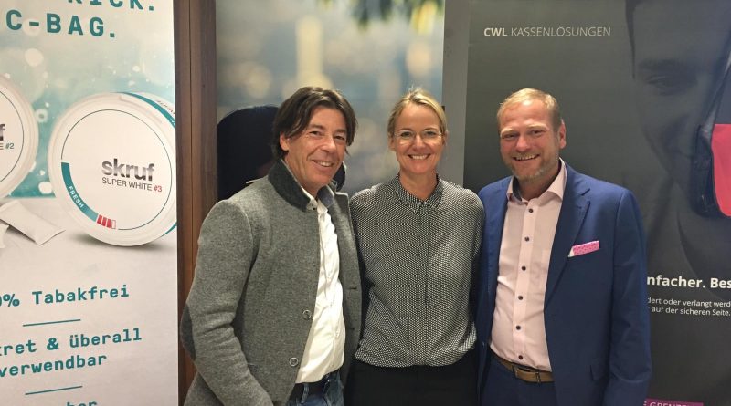 v.l. Christoph Delorenzo (Imperial Tobacco), Ursula Steurer (LGO Vorarlberg), Nikolaus Gutjahr (GF CWL)© Ursula Steurer