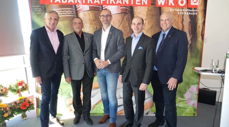(v.l.n.r.) WKO Präsident Ing. Josef Herk, LGO Harald Zefferer, BO Josef Prirschl, MVG-Leiter Mag. Hannes Hofer und Gremialgeschäftsführer Mag. Günther Knittelfelder © Heribert Kindermann