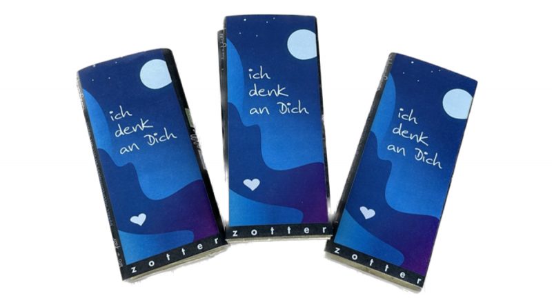 Ich denk an Dich Schokolade © Zotter