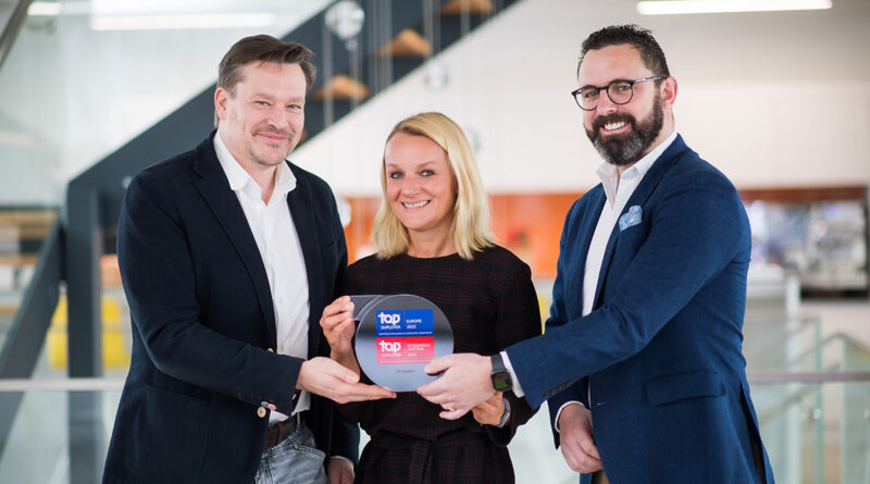 vlnr. Christian Tobias (Director People & Culture JTI Austria), Tanja Schitter (People & Culture Managerin JTI Austria), Ross Hennessy (General Manager JTI Austria) © Andi Bruckner