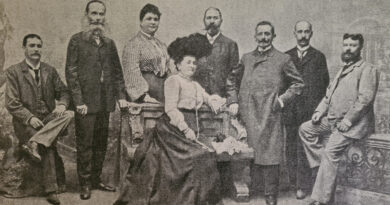 Der Gründungsvorstand: Fritz Niedermaier, Franz Huber, Marie Riedl, Elise Langer, Karl Lechner, Franz Müller, Franz Eder, Johann Bilek (v. l.). © We