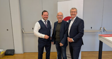 (v.l.: Gastgeber und LGO Salzburg Johannes Auer, LGO Wien Andreas Schiefer und Monopolstellen-Leiter für Oberösterreich und Salzburg Arnold Kudler © Filterlos/ Johannes Kainz