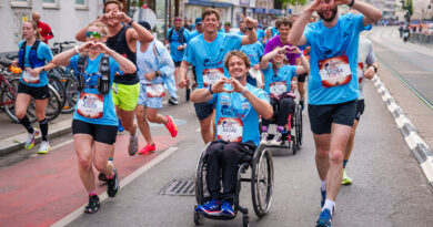 Ob laufend, gehend oder rollend - jede und jeder kann sich im Team Run4Inclusion einbringen © Philipp Platzer