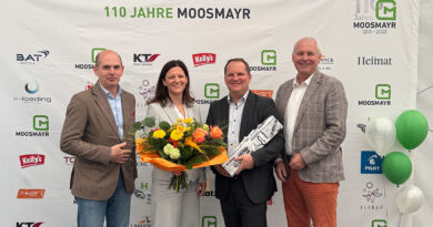 (v.l.) Hannes Hofer, Susanne Moosmayr-Schlager, Michael Moosmayr, Otmar Schwarzenbohler © Moosmayr