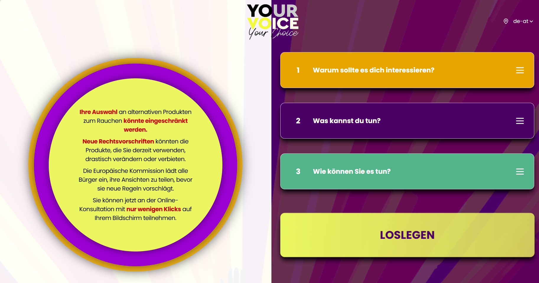 Screenshot Your Voice © PMAT